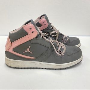Jordan’s Flight Gray and Pink Size Y7 or 7.5 W